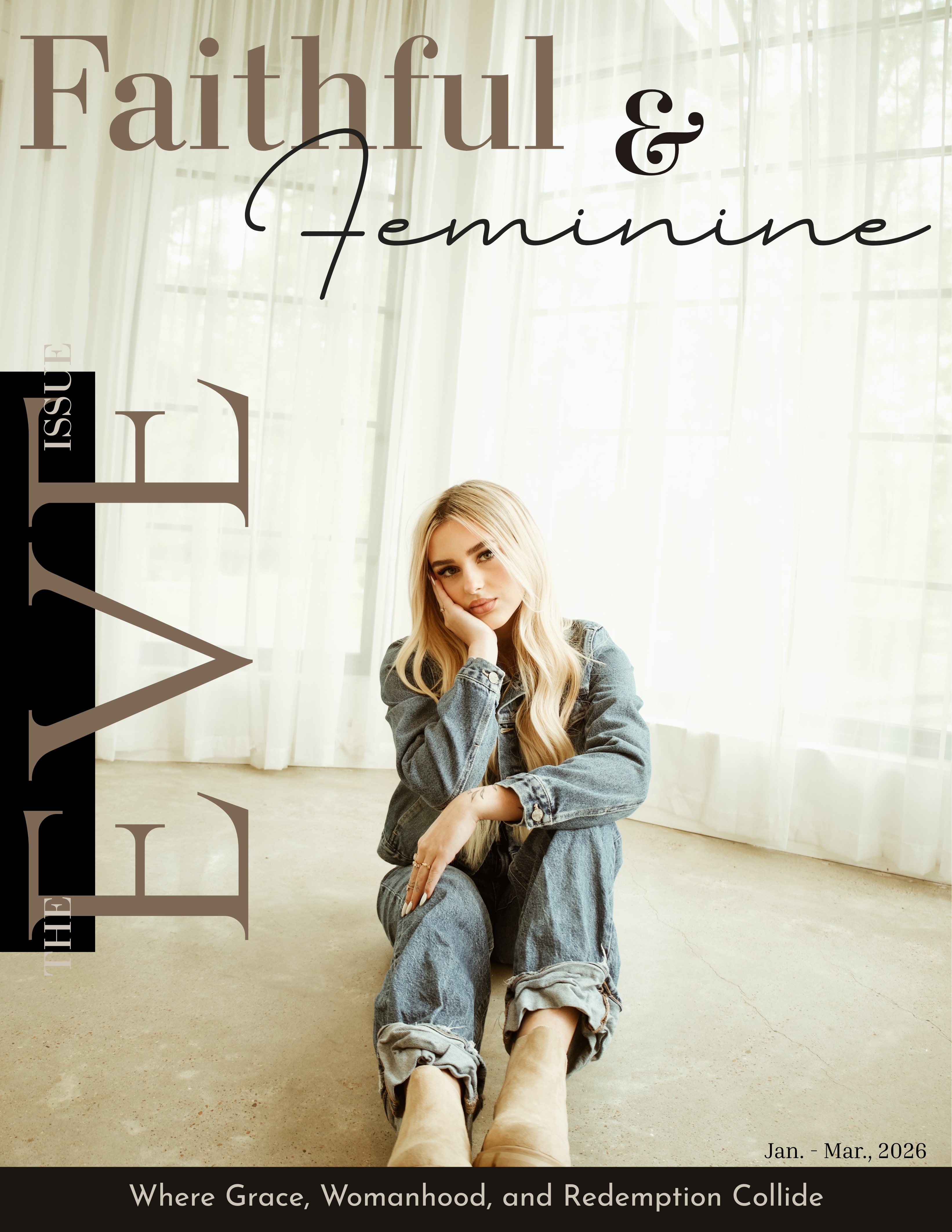 Cover of Faithful & Feminine magazine!