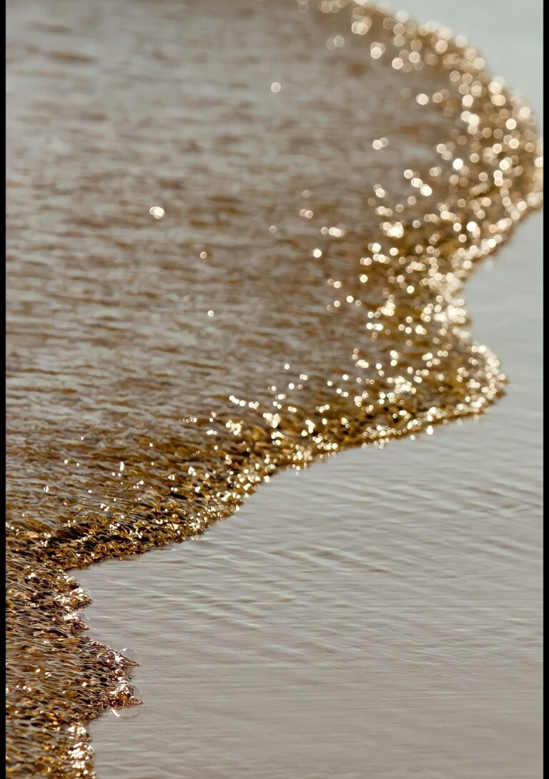 Golden waters